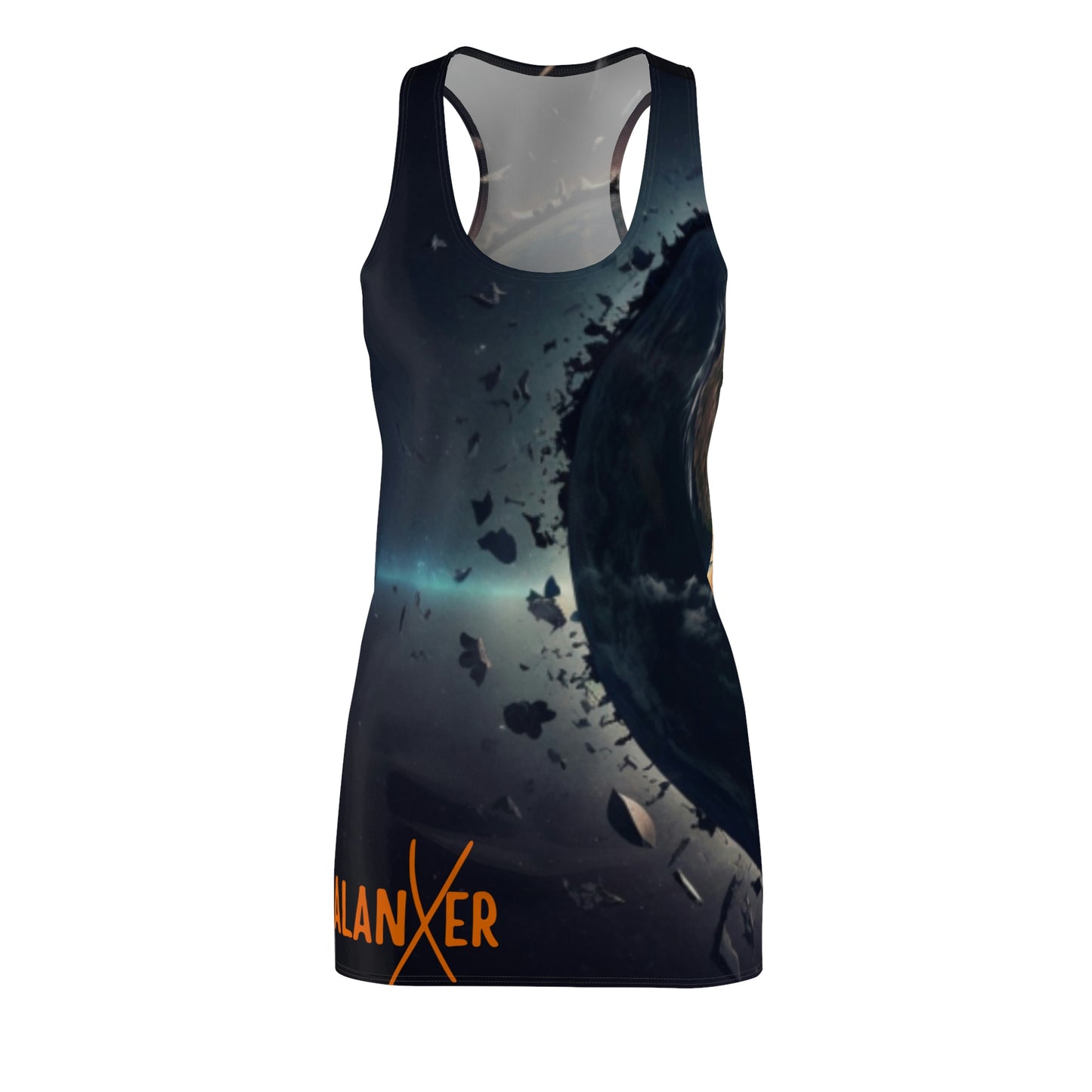 Balanxer Heart Women's Cut & Sew Racerback Dress (AOP)