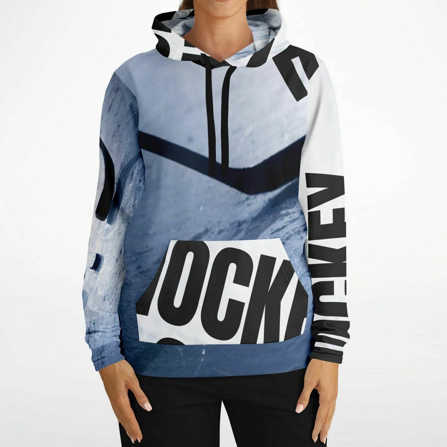 Black Ice Fashion Hoodie - AOP