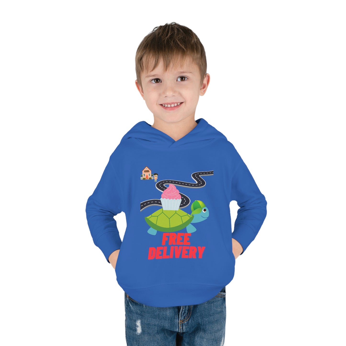 Toddler Turtle Pullover Fleece Hoodie