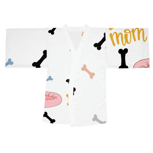 Doggie Bed Long Sleeve Kimono Robe (AOP)