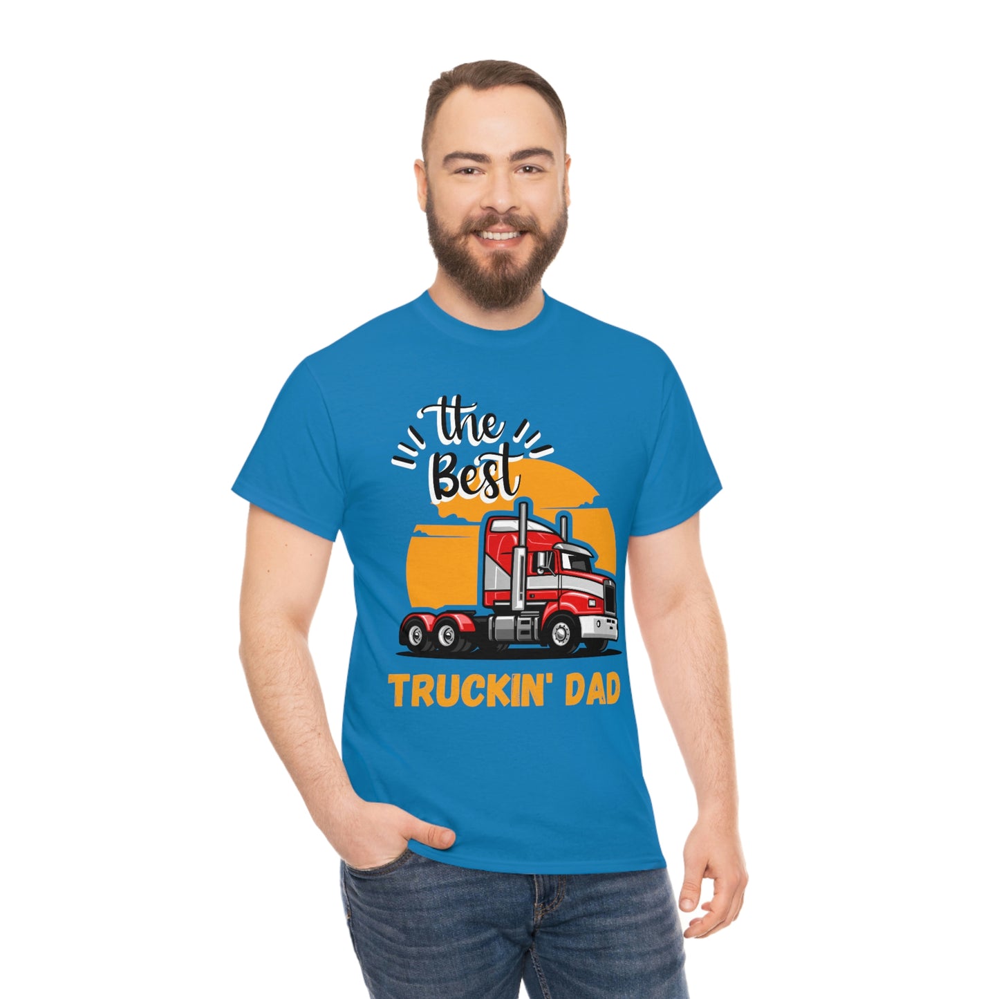 Best Truckin' Dad Cotton Tee