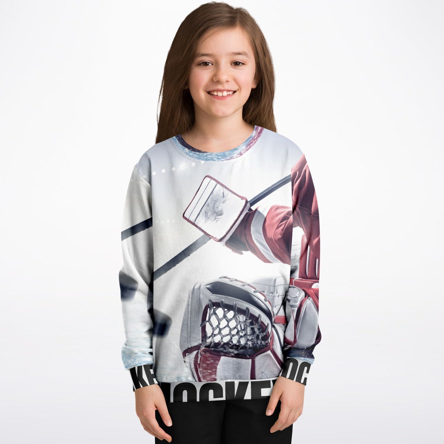 Puck Save Athletic Kids/Youth Sweatshirt – AOP