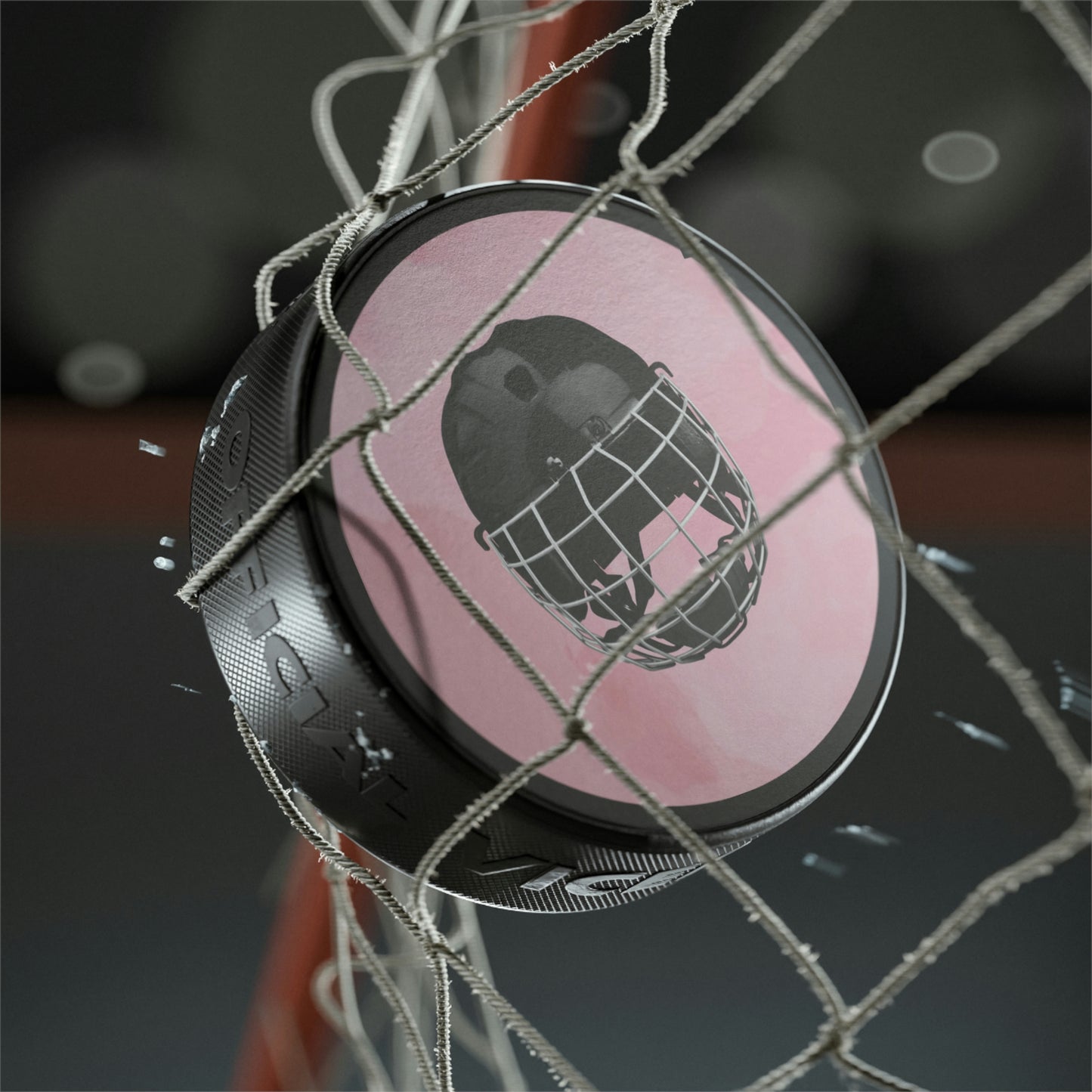 Pink Puck Hockey Puck