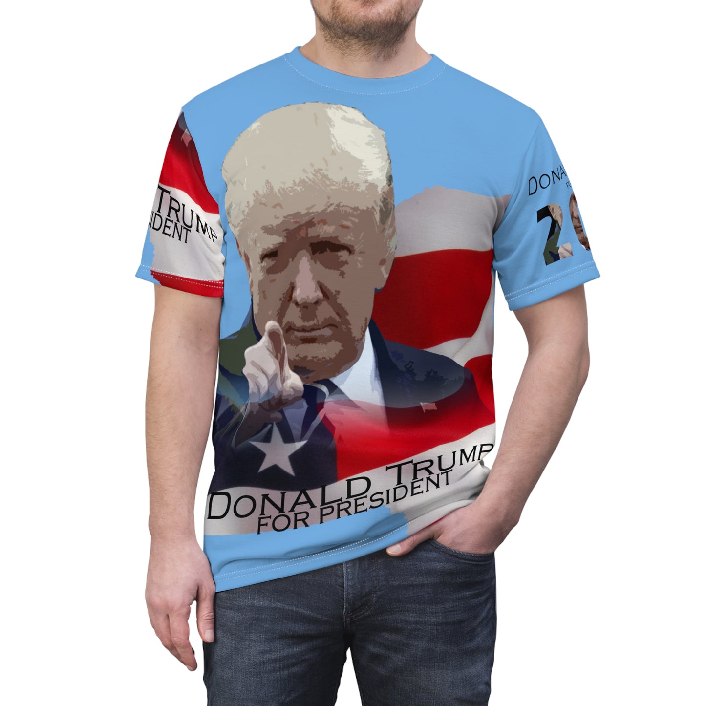 Donald Trump Unisex Cut & Sew Tee (AOP)