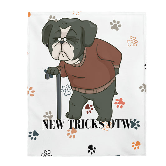 New Tricks Velveteen Plush Blanket