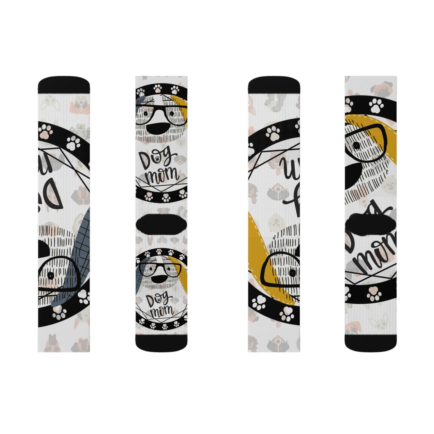 Dog Glasses Sublimation Socks