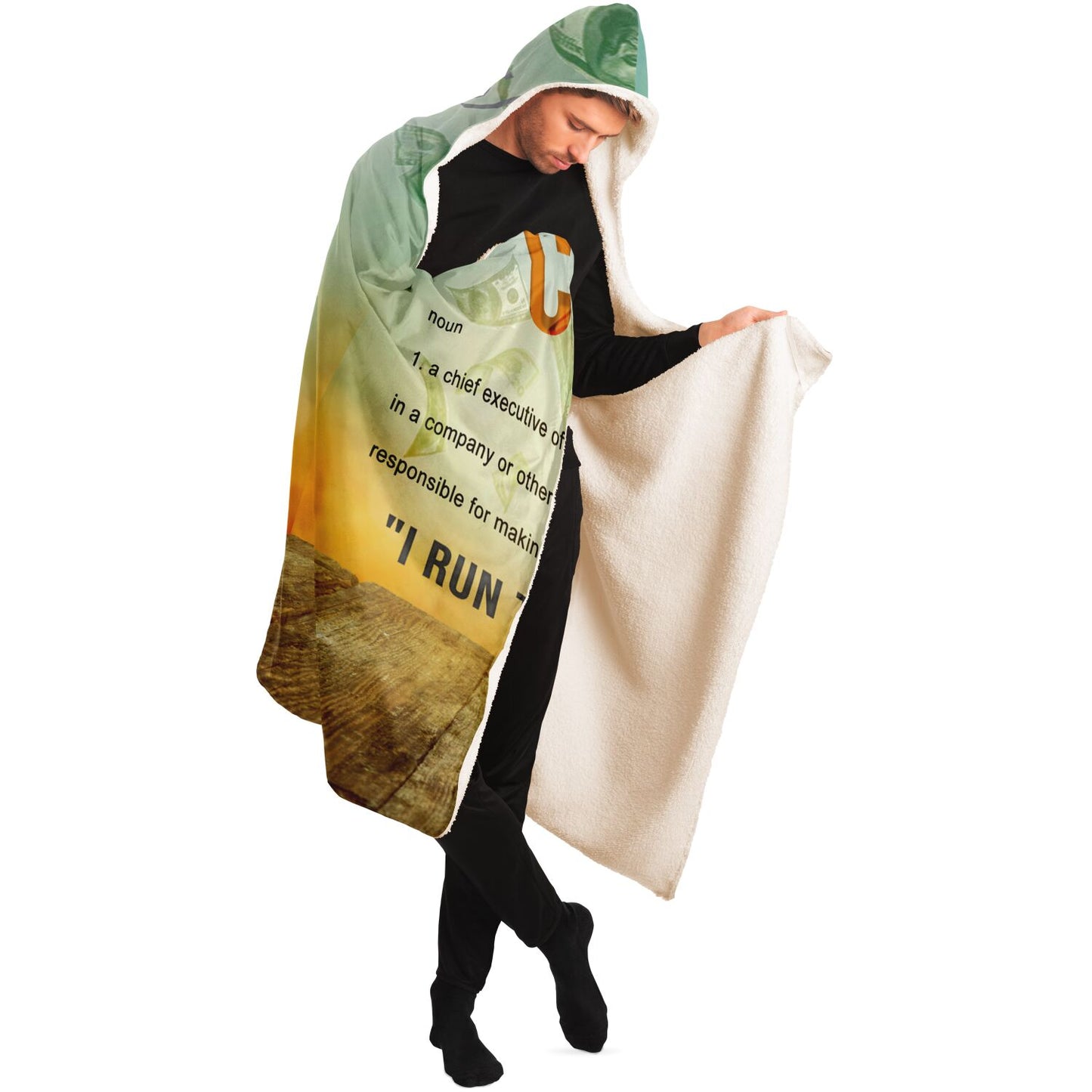 CEO Bill Hooded Blanket - AOP