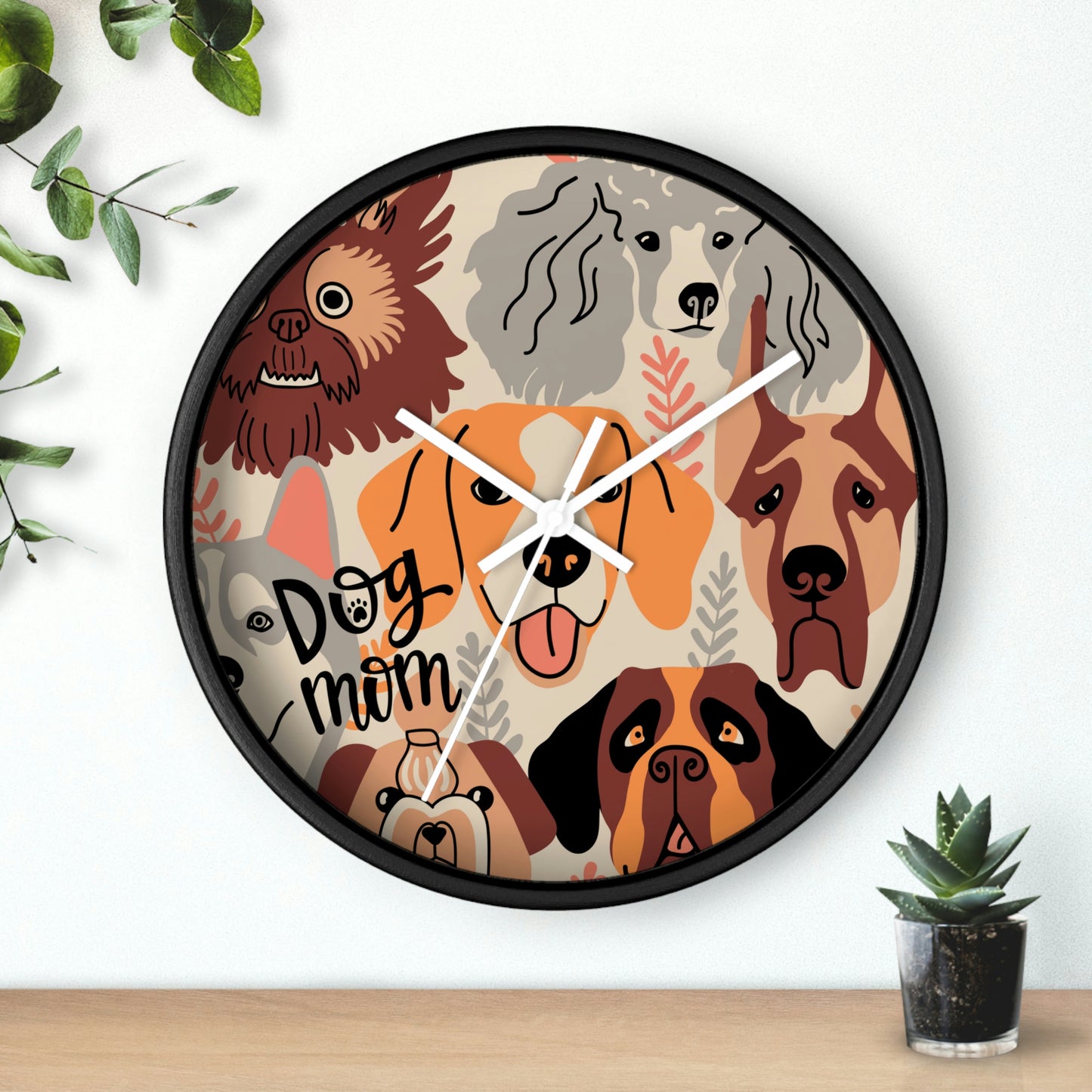 Few Dogs Wall Clock