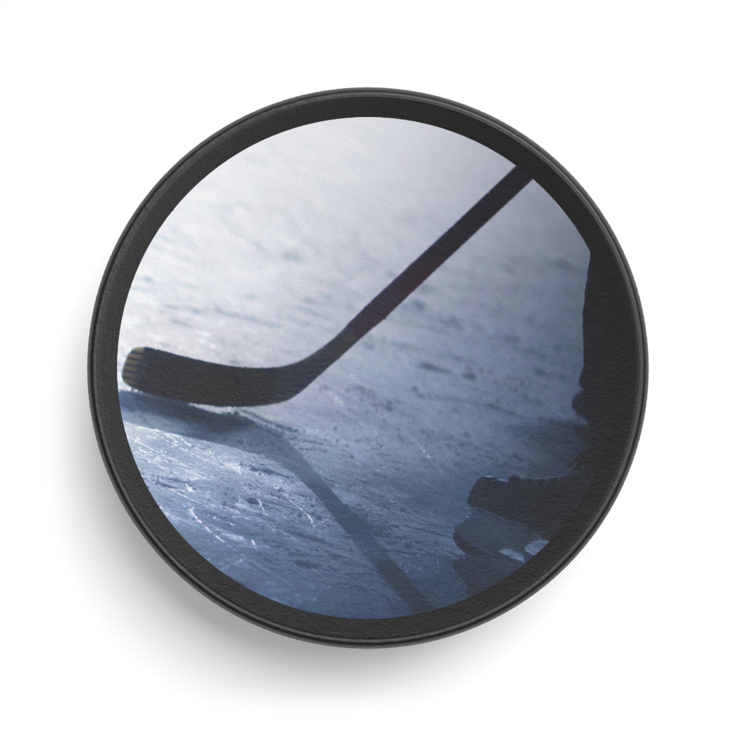 Black Ice Hockey Puck