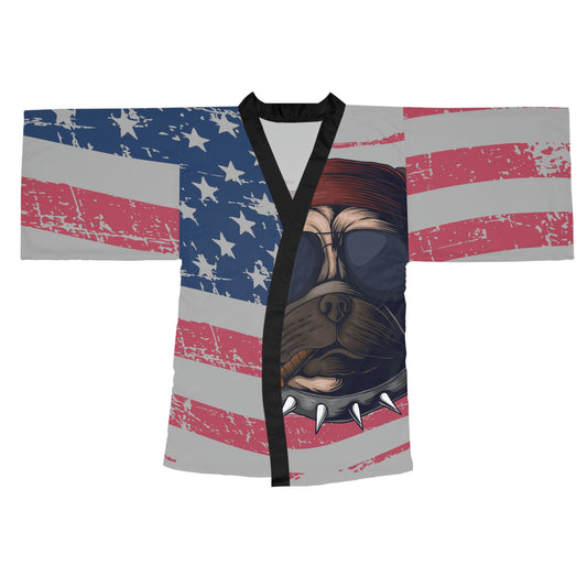 Spike USA Long Sleeve Kimono Robe (AOP)