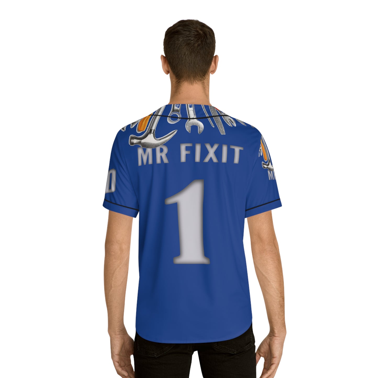 Fixit Men's Baseball Jersey (AOP)