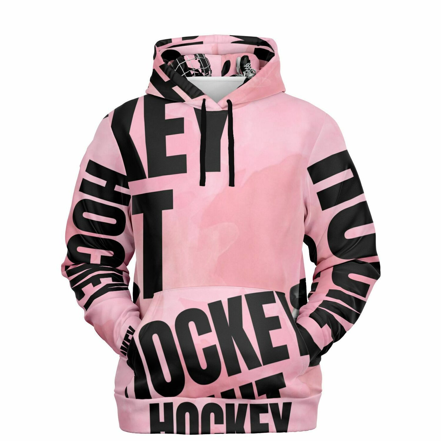 Pink Puck Fashion Hoodie - AOP