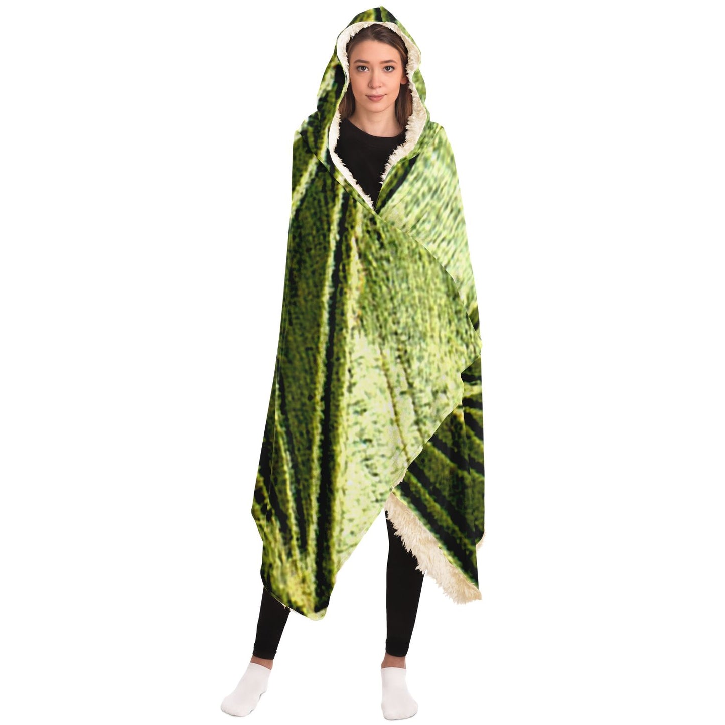 Crop Pyramid Hooded Blanket - AOP