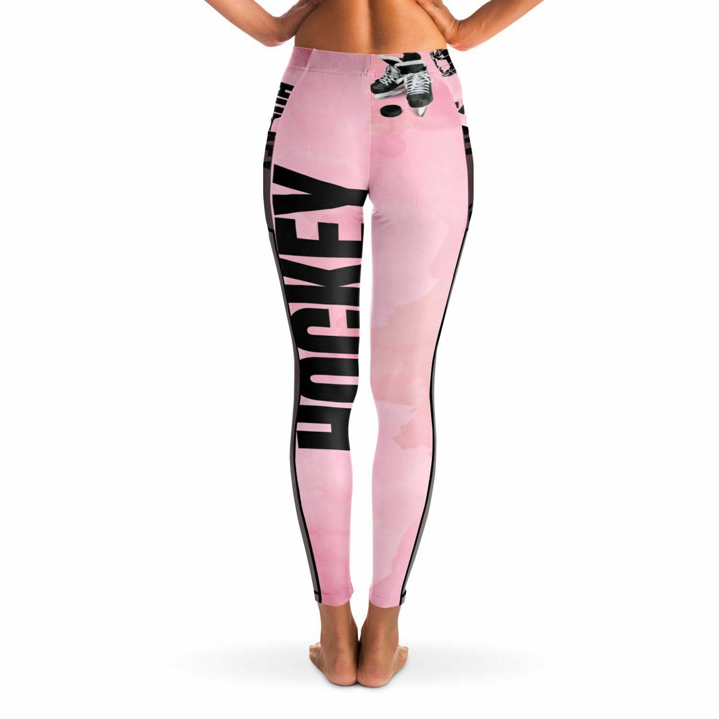 Pink Puck Mesh Pocket Legging - AOP