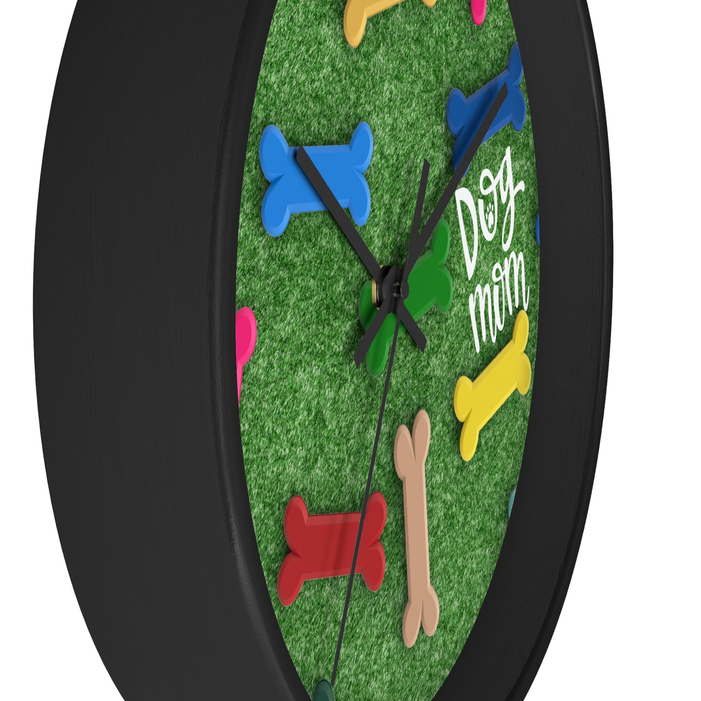 Grassy Dog Wall Clock