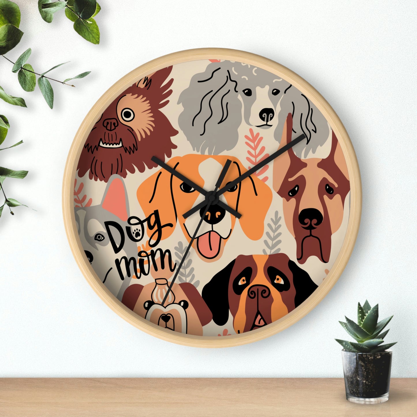 Few Dogs Wall Clock