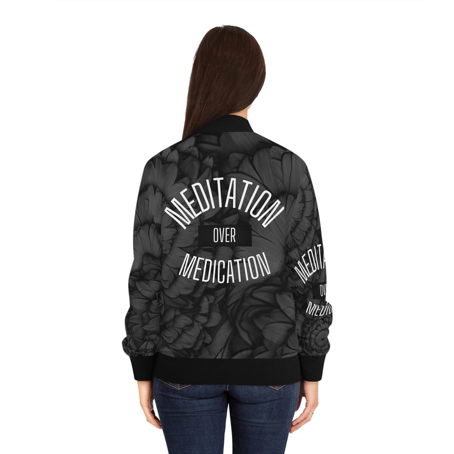 Meditation Women's Bomber Jacket (AOP)