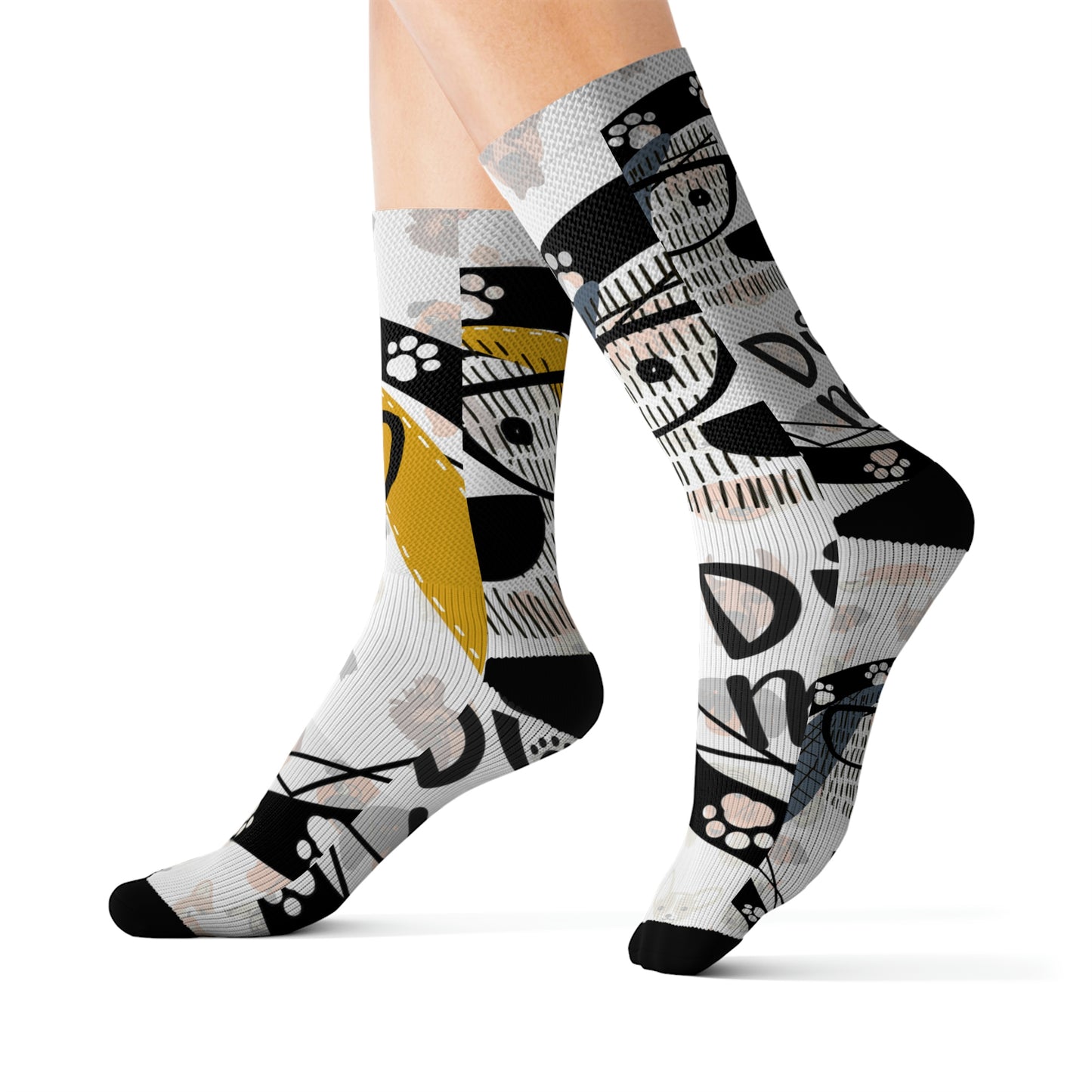 Dog Glasses Sublimation Socks