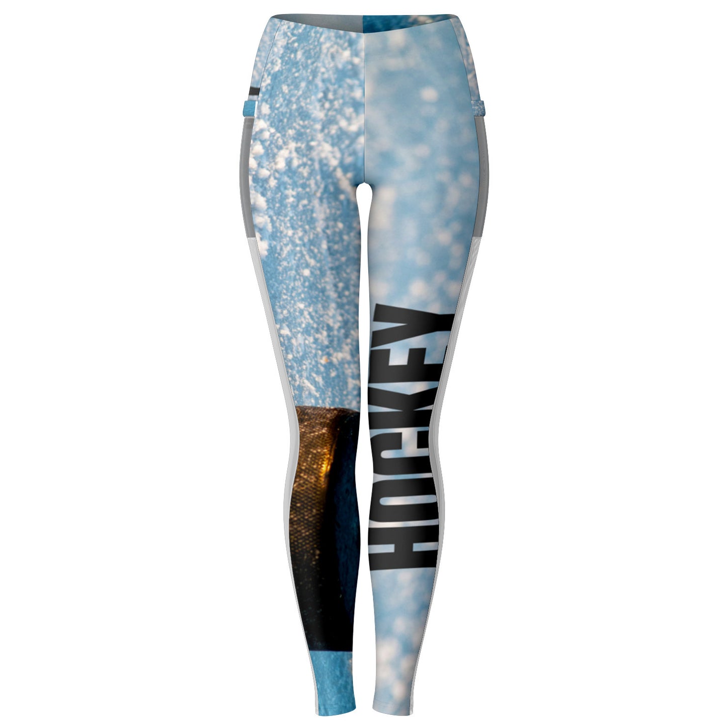 Blue Ice Mesh Pocket Legging - AOP