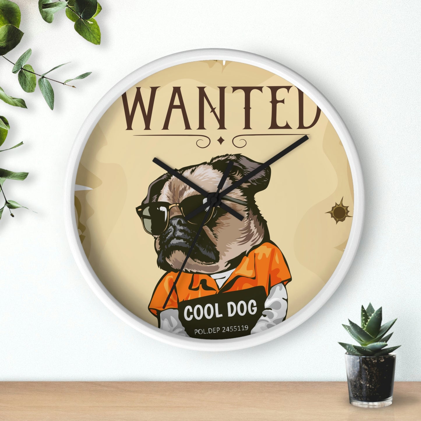 Wanted Wall Clock