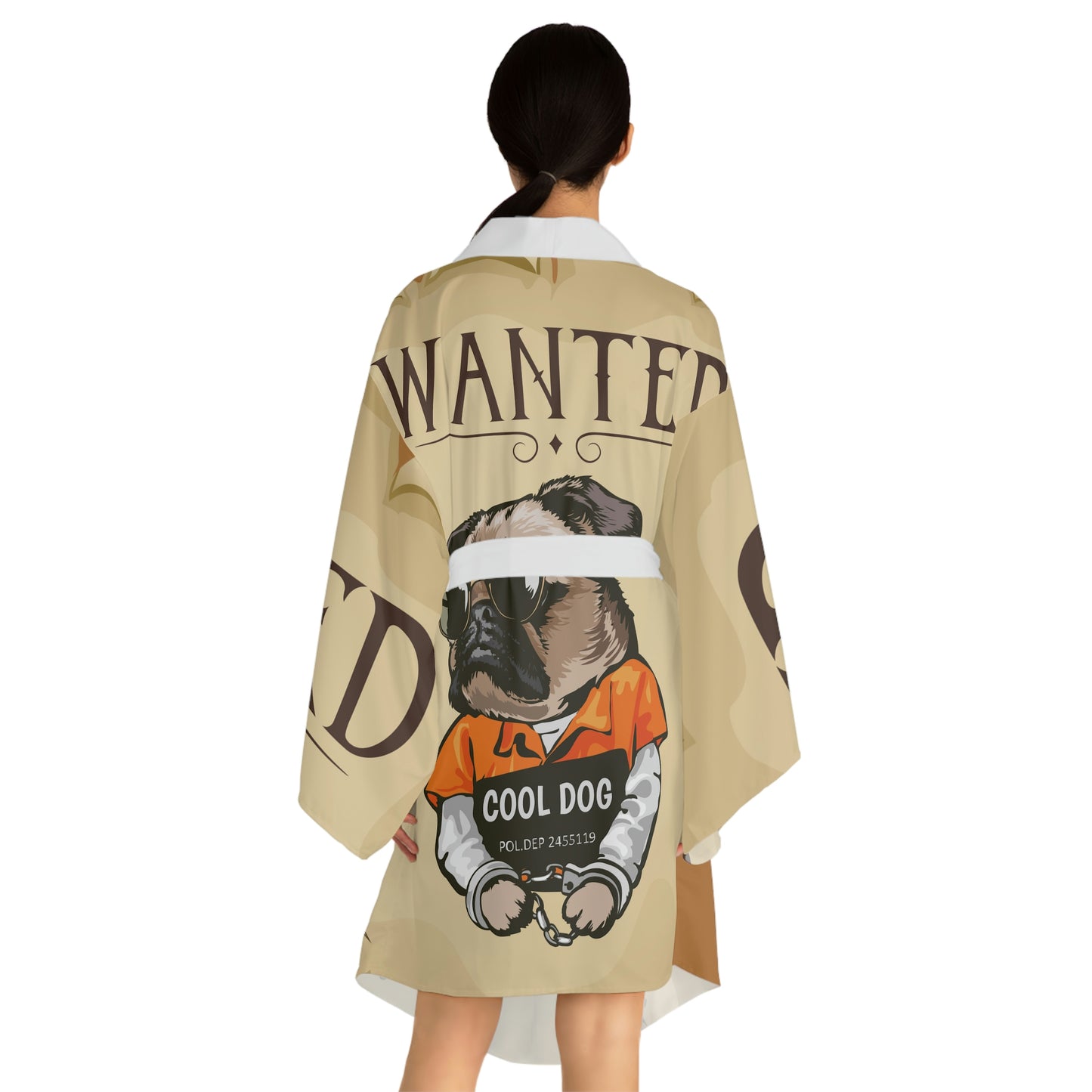 Wanted Dod Long Sleeve Kimono Robe (AOP)