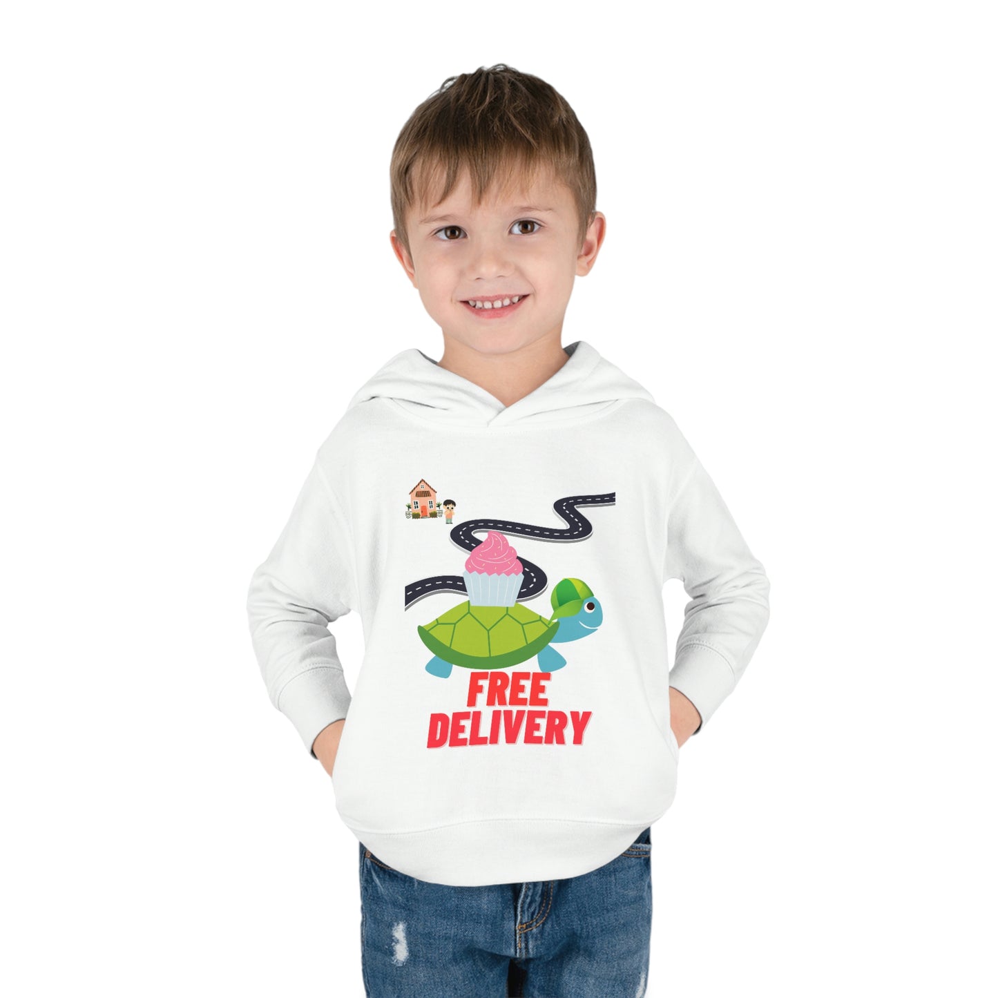 Toddler Turtle Pullover Fleece Hoodie