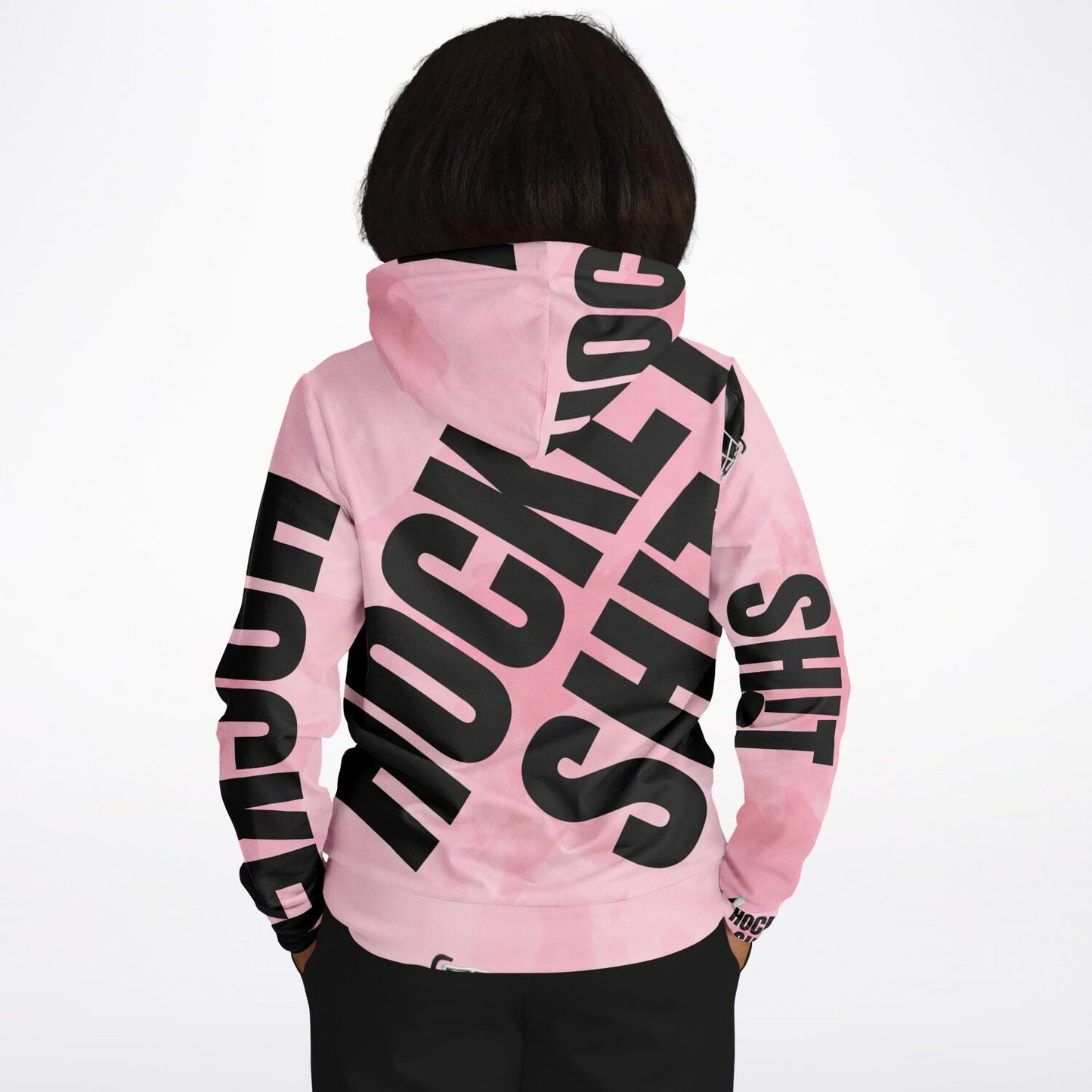 Pink Puck Fashion Hoodie - AOP