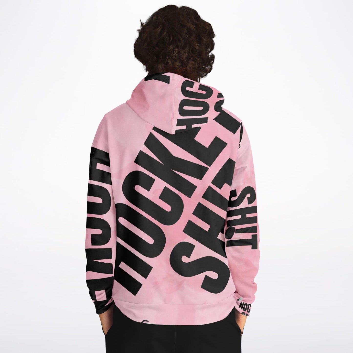 Pink Puck Fashion Hoodie - AOP