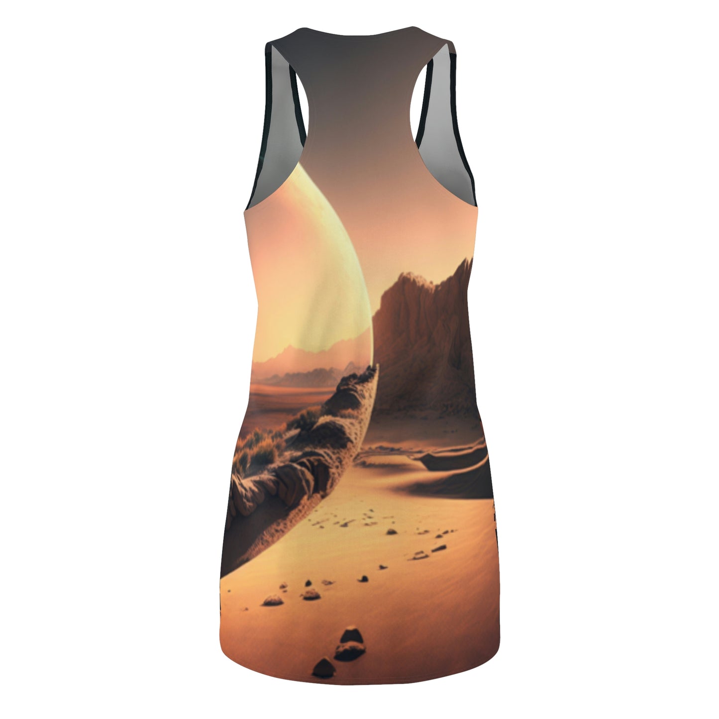 Balanxer Moon Women's Cut & Sew Racerback Dress (AOP)