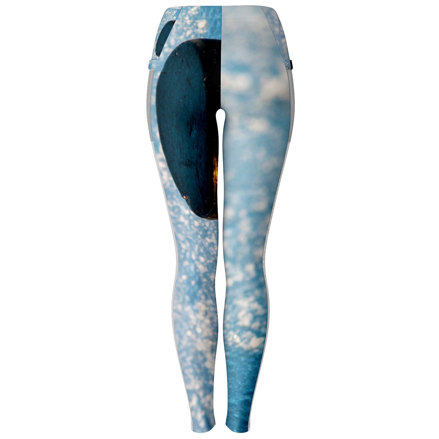 Blue Ice Mesh Pocket Legging - AOP