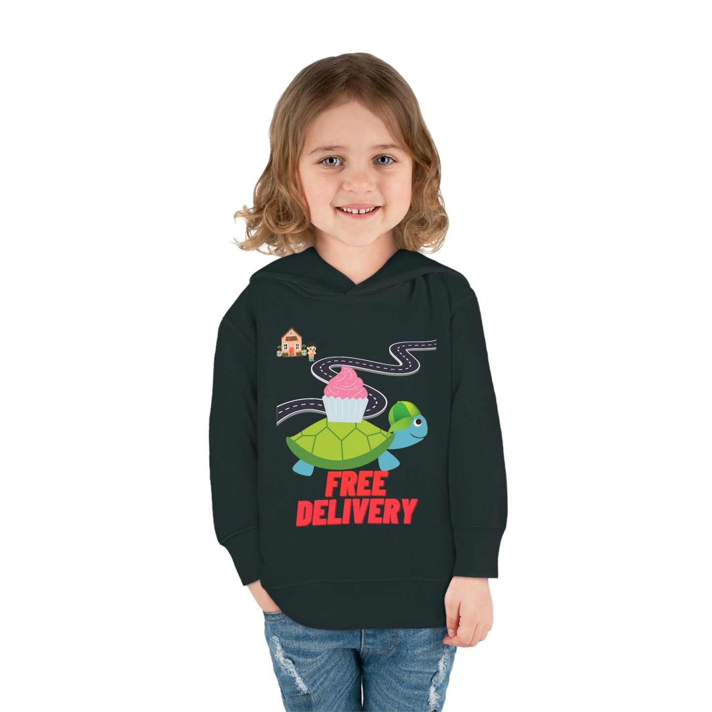 Toddler Turtle Pullover Fleece Hoodie