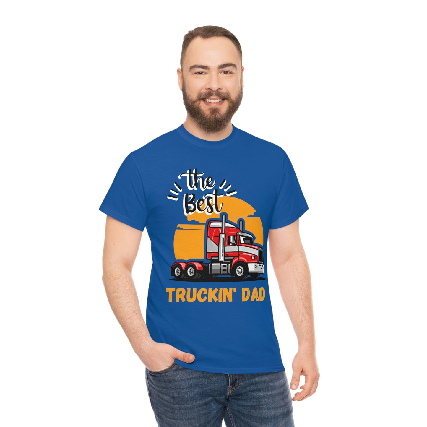 Best Truckin' Dad Cotton Tee