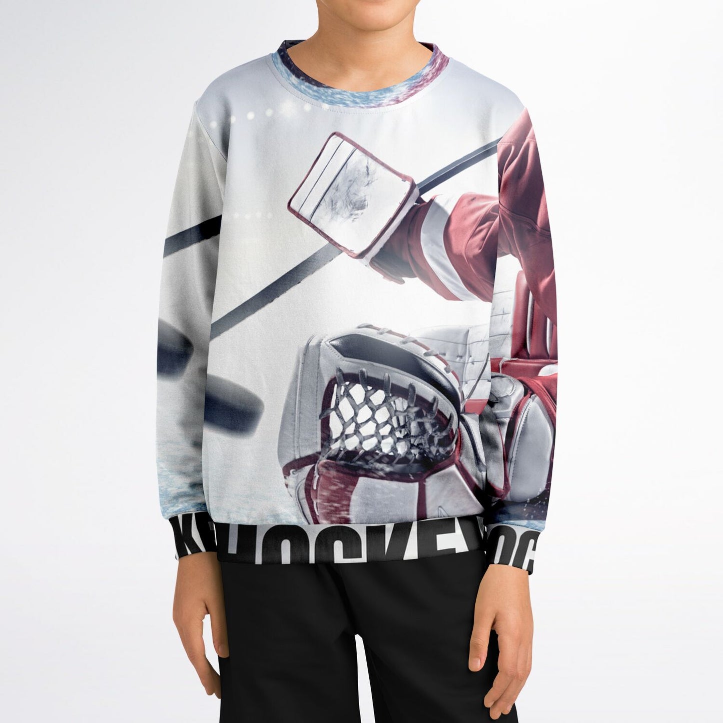 Puck Save Athletic Kids/Youth Sweatshirt – AOP