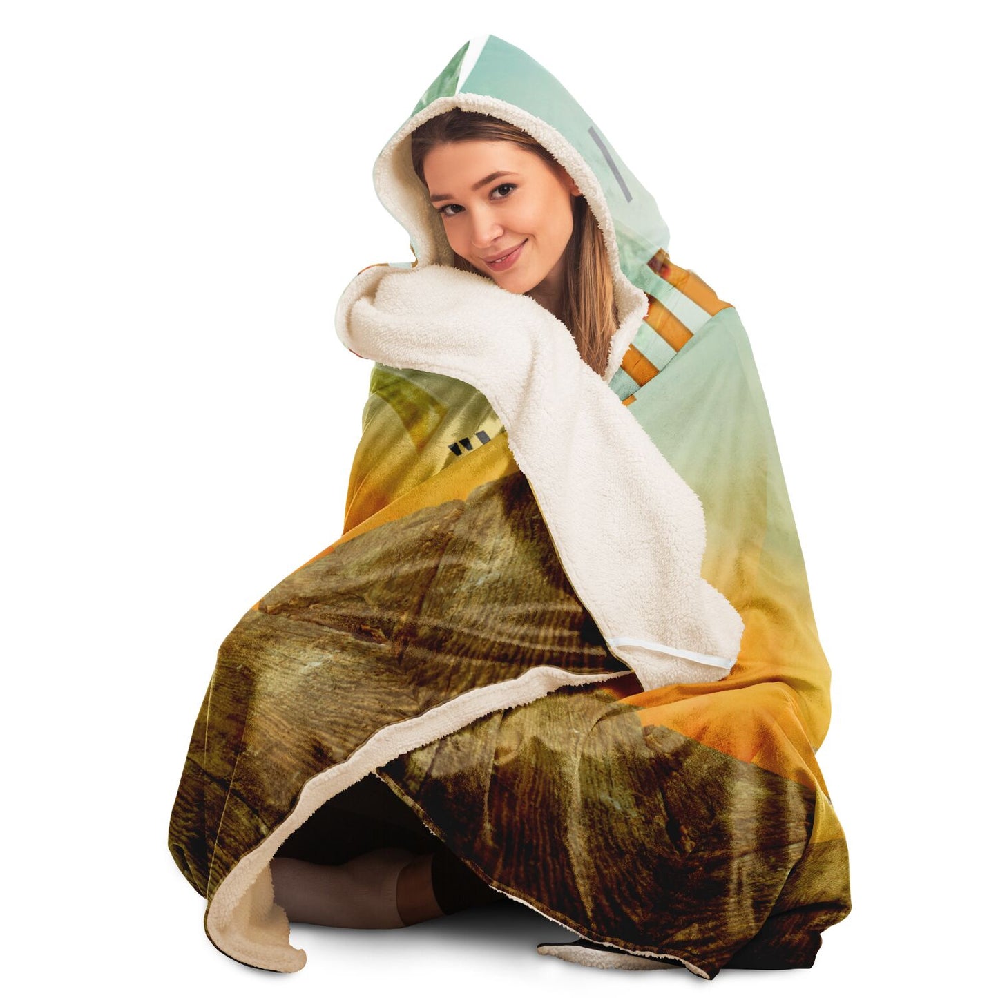 Owner Bill Hooded Blanket - AOP