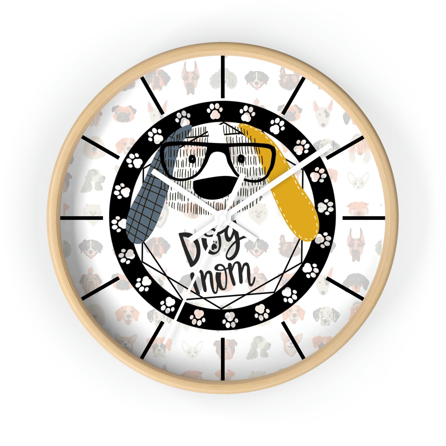 Dog Glasses Wall Clock