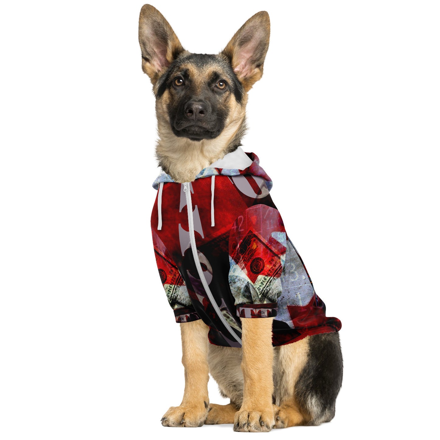 Stotty P Athletic Dog Zip-Up Hoodie - AOP