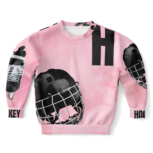 Pink Puck Athletic Kids/Youth Sweatshirt – AOP