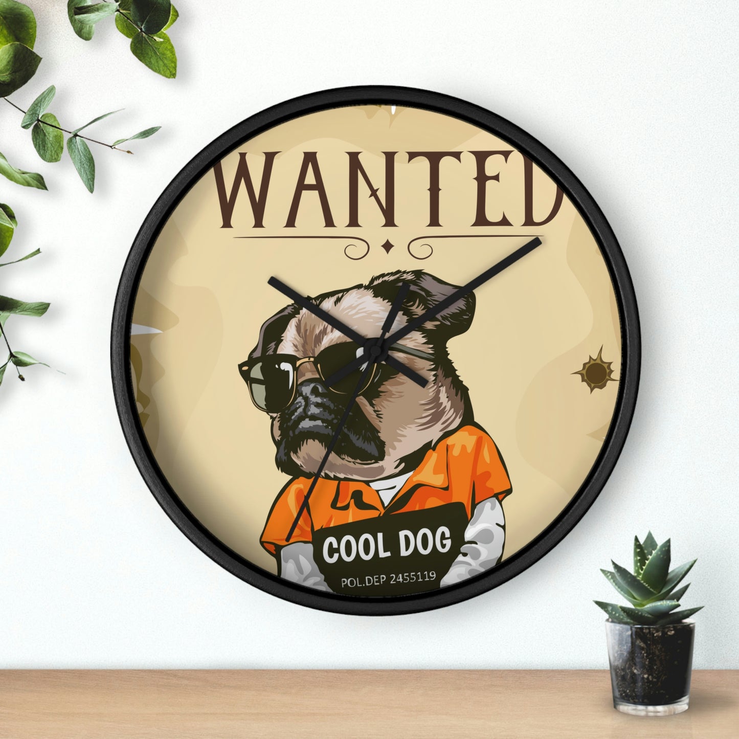 Wanted Wall Clock