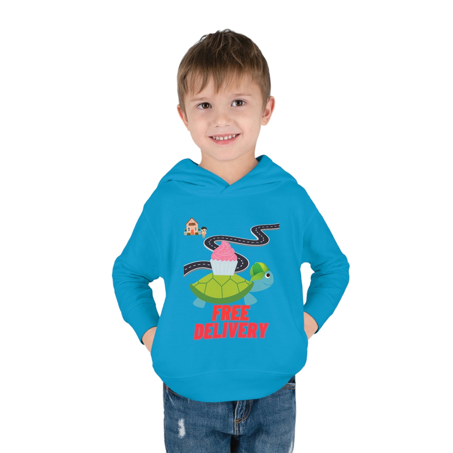 Toddler Turtle Pullover Fleece Hoodie