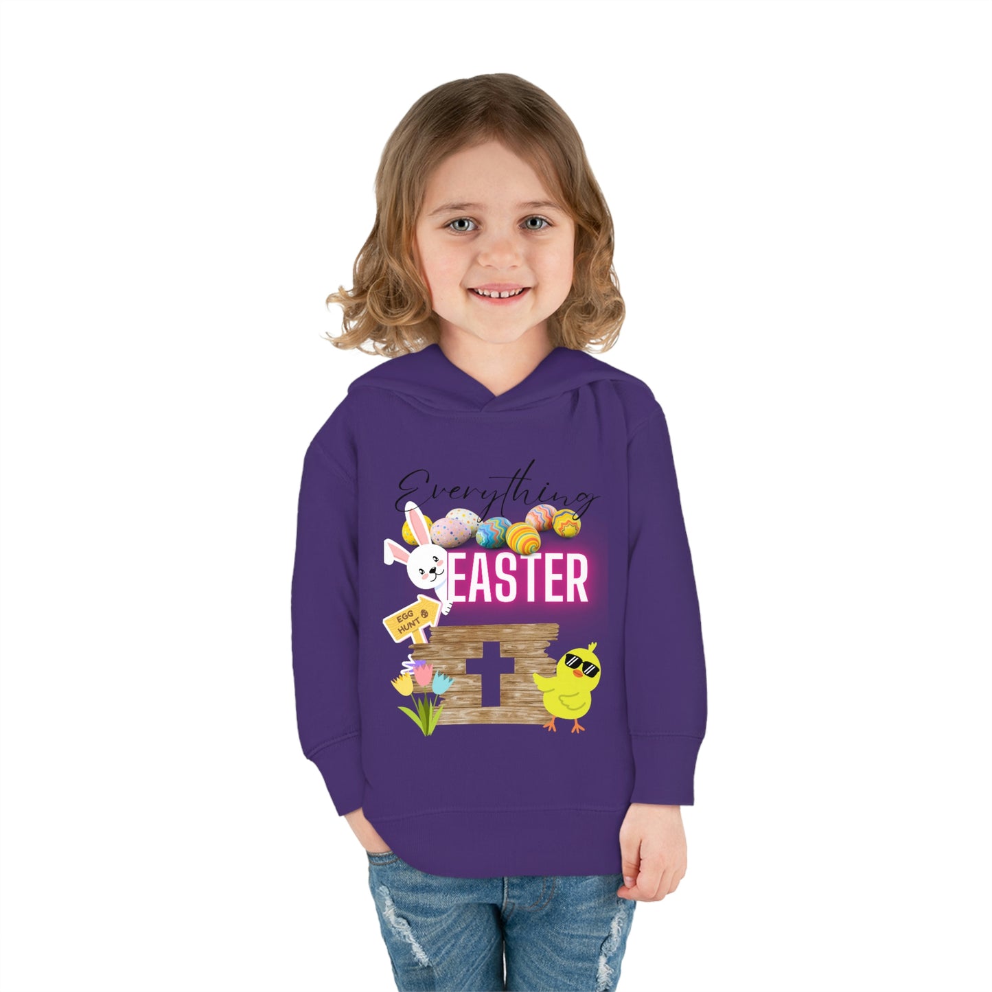 Toddler Easter Pullover Fleece Hoodie