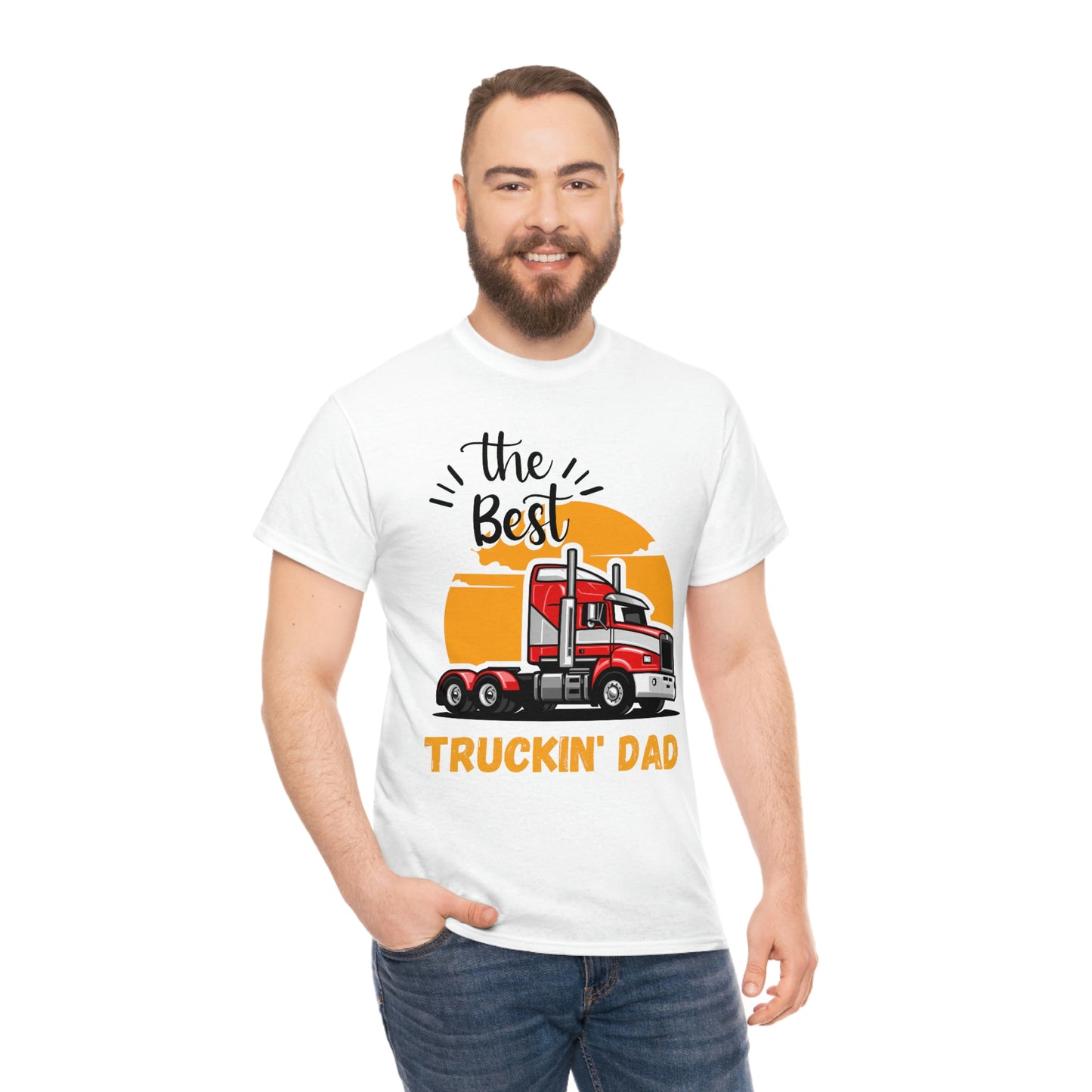 Best Truckin' Dad Cotton Tee