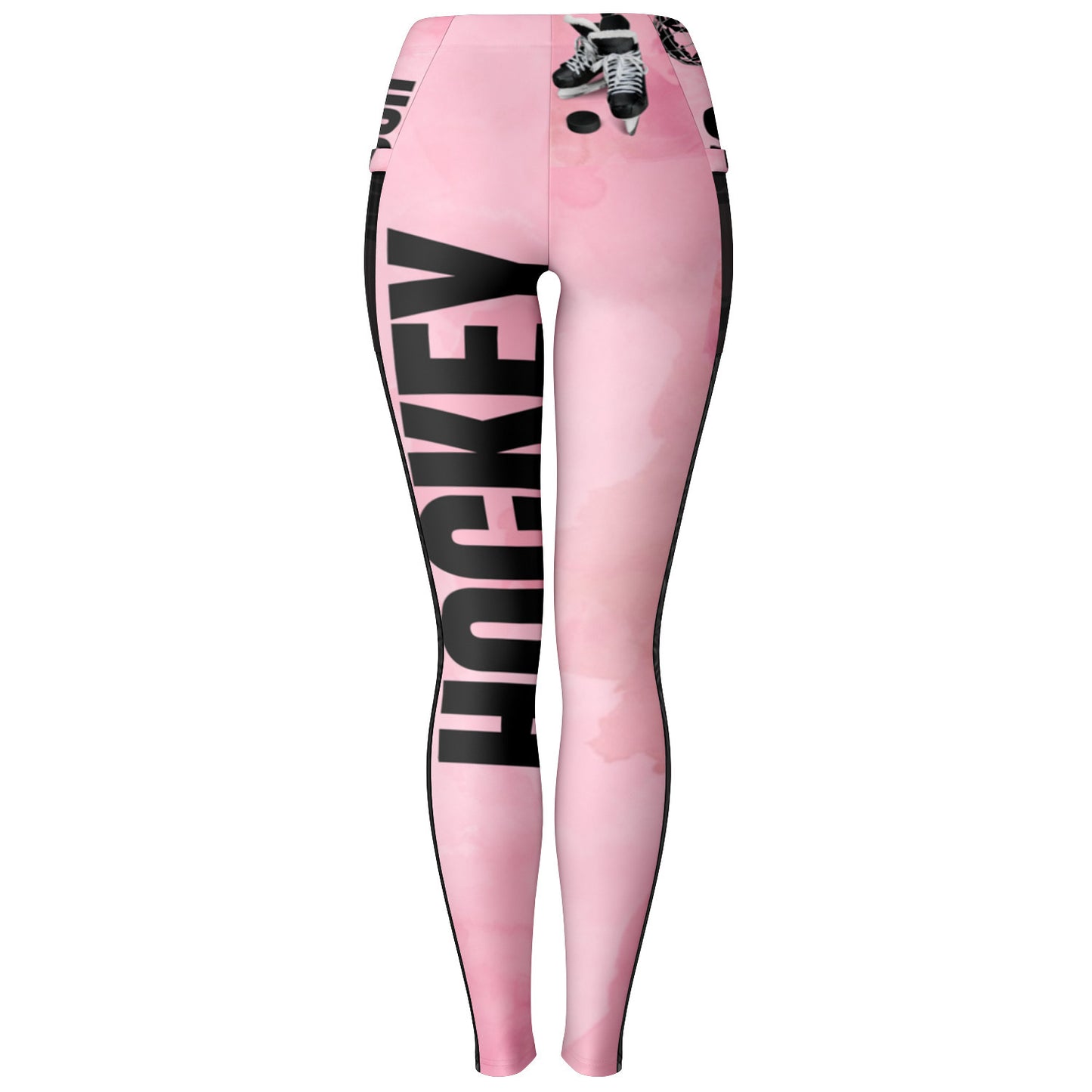 Pink Puck Mesh Pocket Legging - AOP