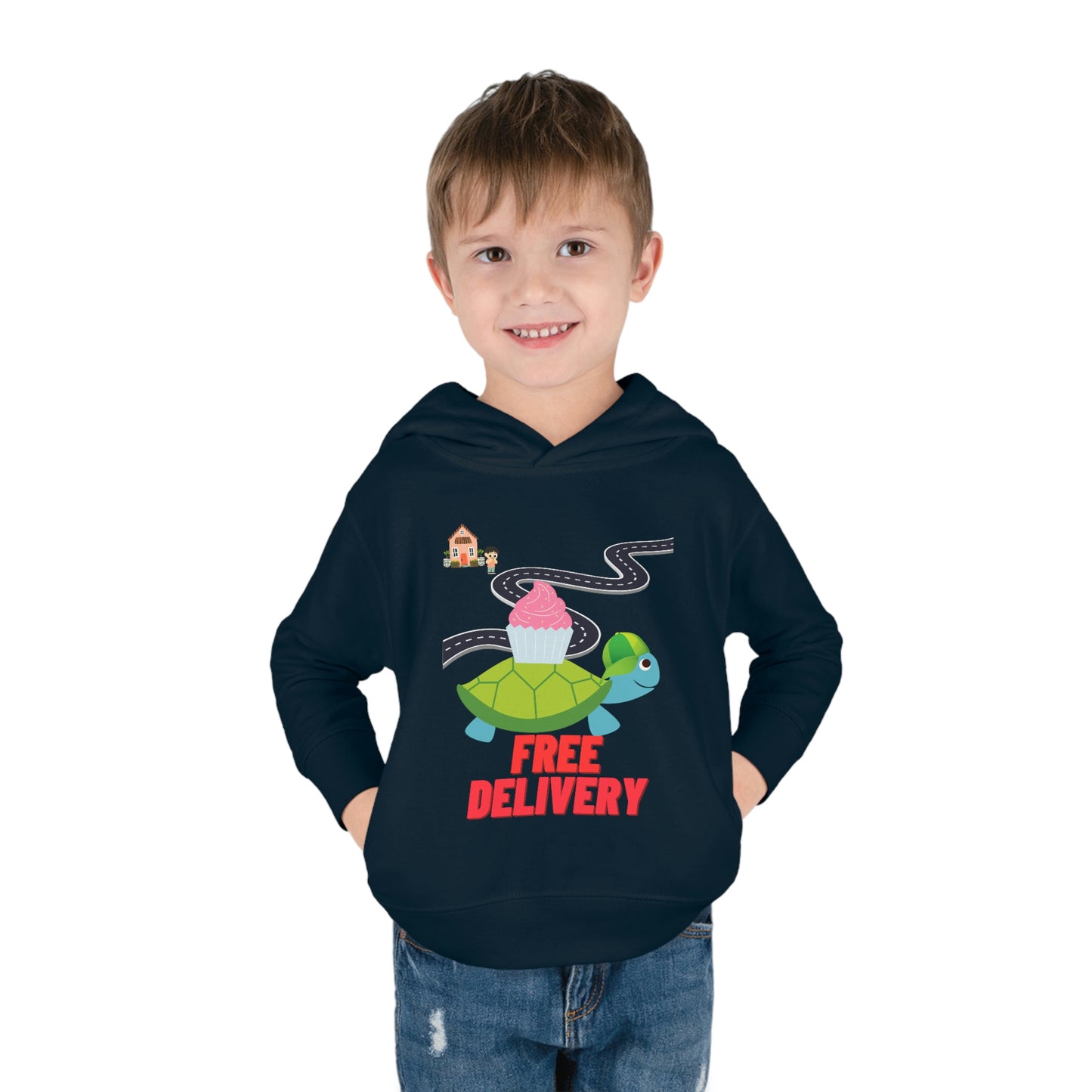 Toddler Turtle Pullover Fleece Hoodie