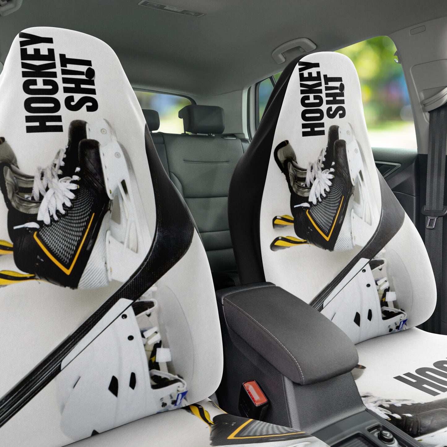 Stick Puck Car Seat Cover - AOP