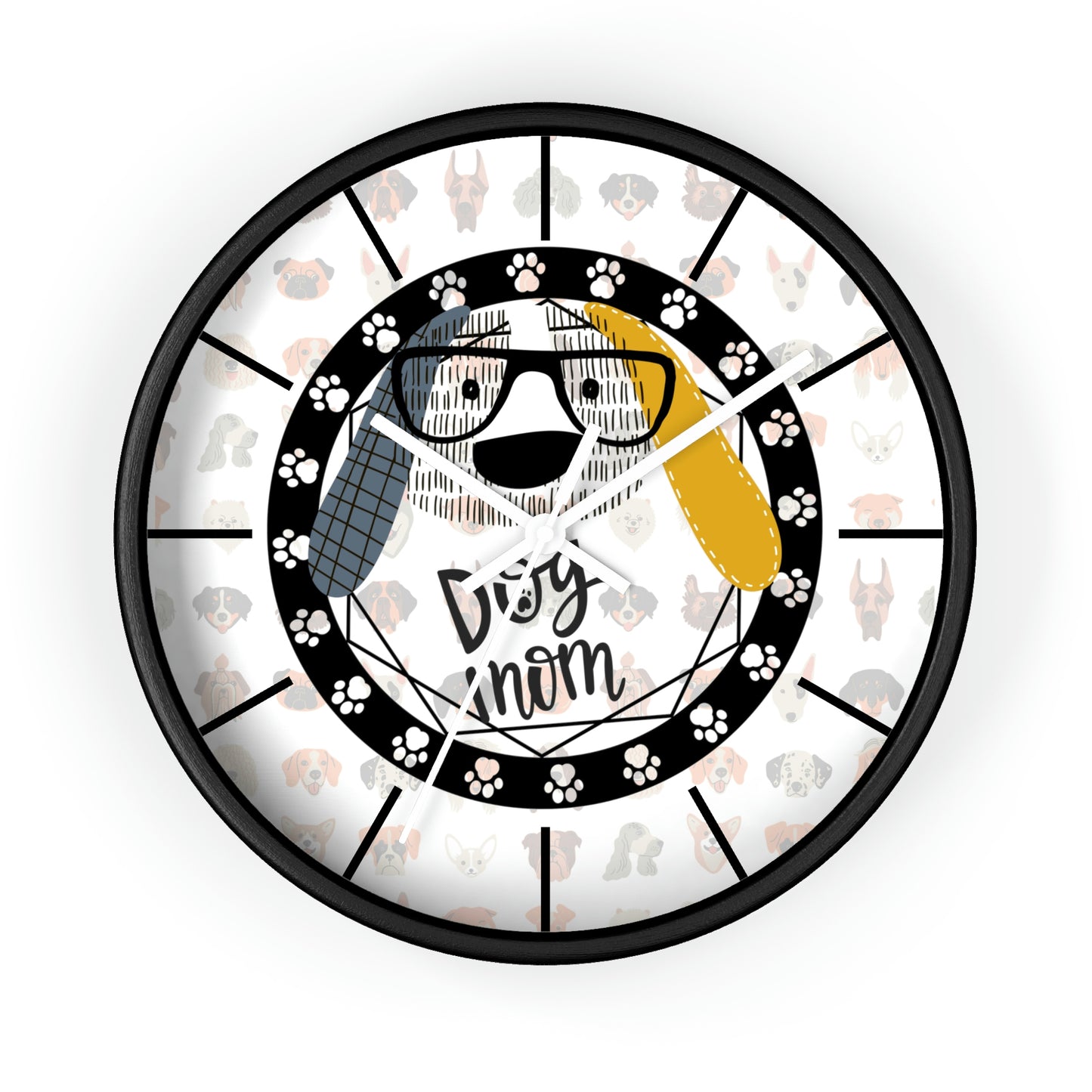 Dog Glasses Wall Clock