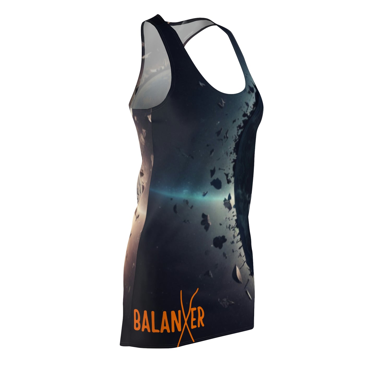 Balanxer Heart Women's Cut & Sew Racerback Dress (AOP)