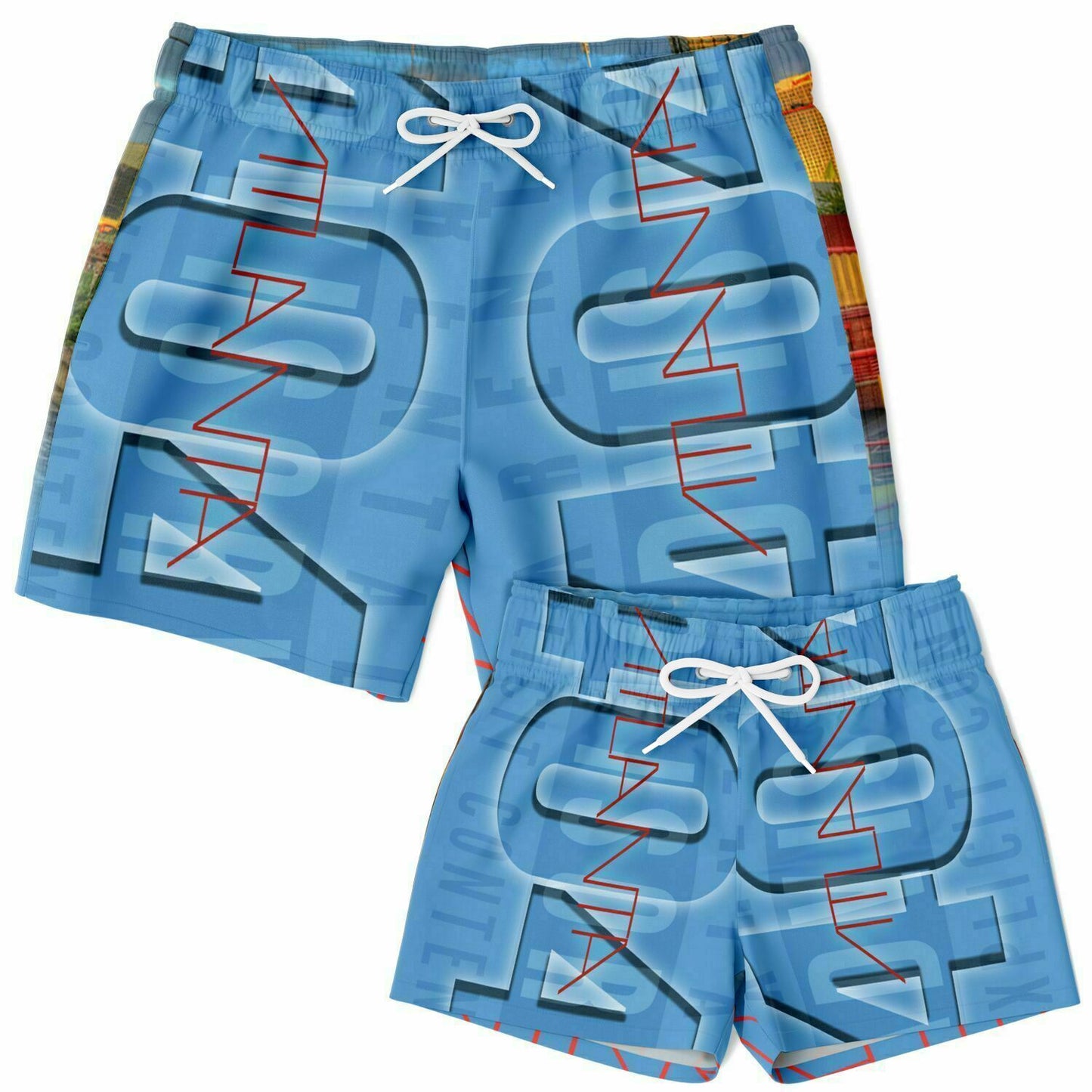 404 Swim Trunks Set - AOP