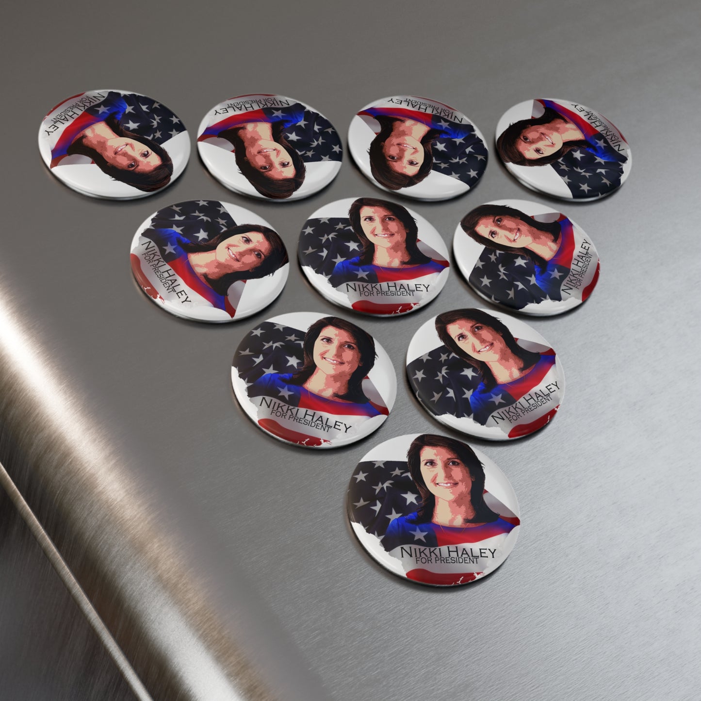 Nikki Haley Button Magnet, Round (10 pcs)