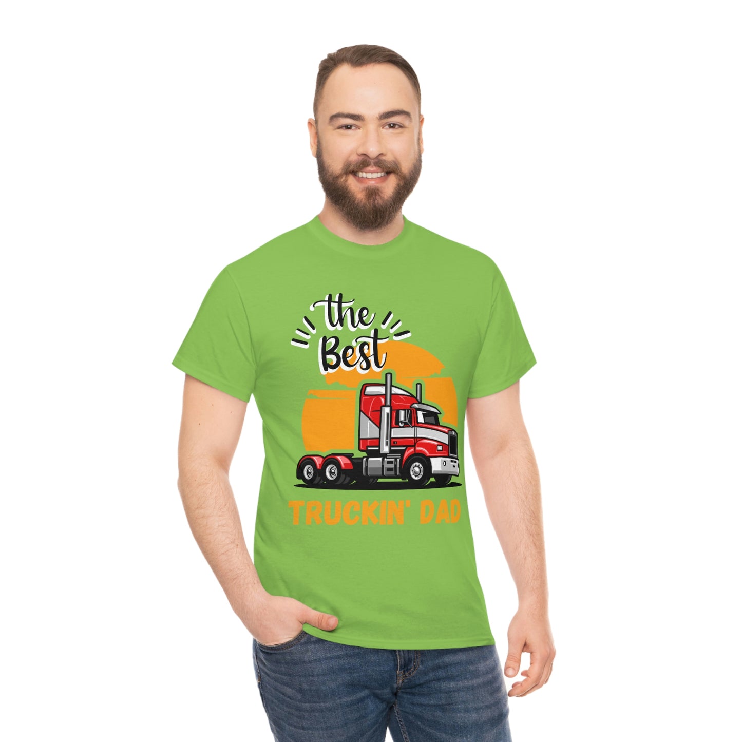 Best Truckin' Dad Cotton Tee