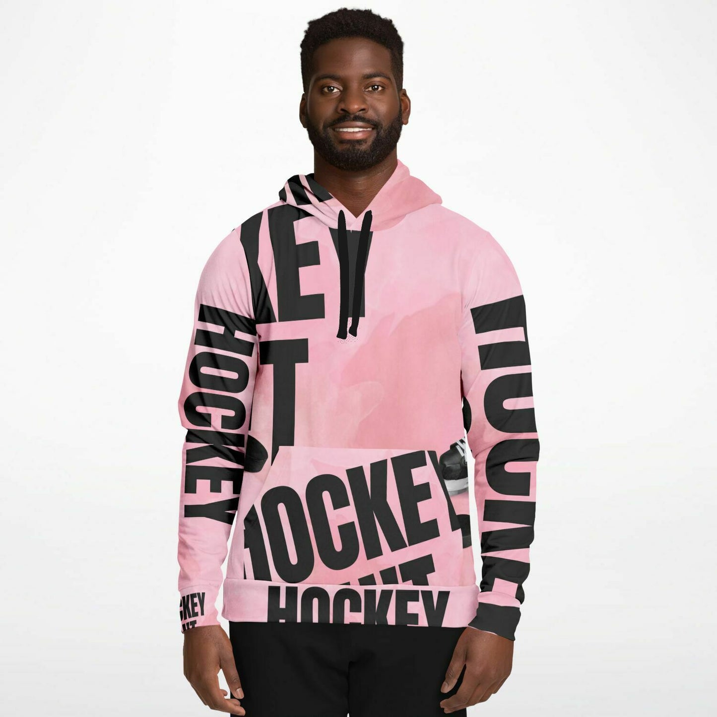 Pink Puck Fashion Hoodie - AOP